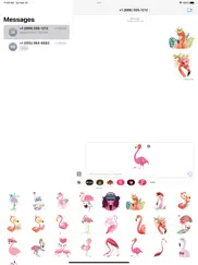 flamingo tropical stickers ipad images 3