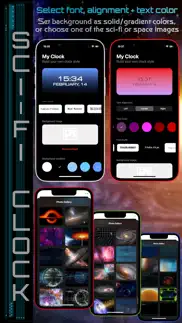 sci-fi clock iphone capturas de pantalla 2
