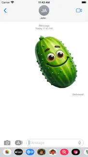 cucumber stickers iphone resimleri 4