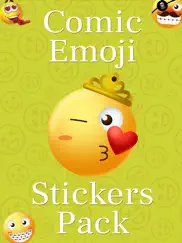 comic emoji stickers pack ipad images 1
