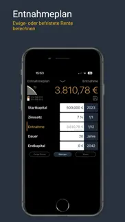 finanzrechner - markmoneypro3 iphone bildschirmfoto 3
