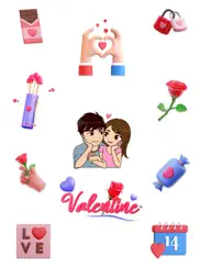 valentine stickers - wasticker ipad images 1