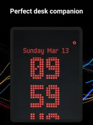 digital clock - led widget ipad images 3