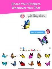 glossy butterflies stickers ipad images 2