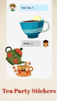 tea party stickers pack iphone images 2