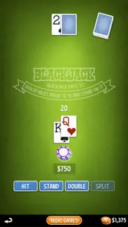 blackjack 21 - offline iphone capturas de pantalla 2