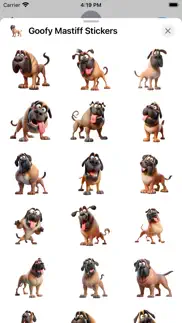 goofy mastiff stickers iPhone Captures Décran 1