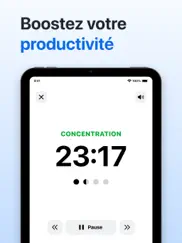 minuteur productivite - focus iPad Captures Décran 1