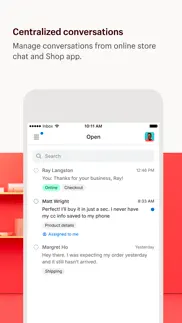 shopify inbox iphone capturas de pantalla 1