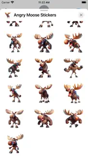 angry moose stickers iphone capturas de pantalla 3