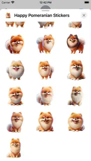happy pomeranian stickers iphone images 3