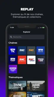 rmc bfm play–direct tv, replay iPhone Captures Décran 3