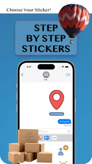 step by step stickers iPhone Captures Décran 1