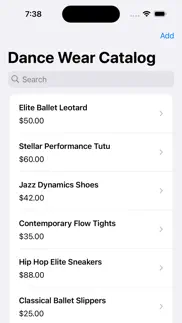dance wear store catalog iPhone Captures Décran 1