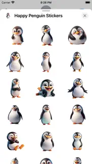 happy penguin stickers iPhone Captures Décran 1
