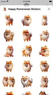 happy pomeranian stickers iphone images 2