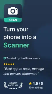 camera scanner for doc by scan iphone capturas de pantalla 1