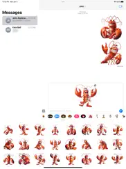 loopy lobster stickers iPad Captures Décran 3