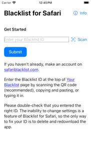 blacklist for safari iPhone Captures Décran 3
