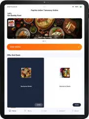 paprika indian takeaway online iPad Captures Décran 1