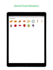 food stickers for imessage iPad Captures Décran 1