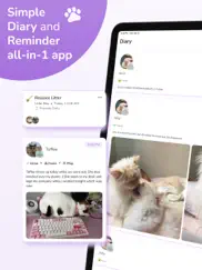 cat journal-cat care companion iPad Captures Décran 1