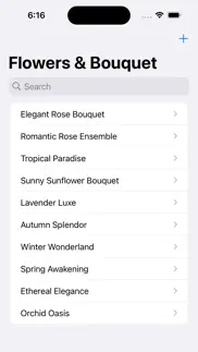 bouquet flower shop catalog iPhone Captures Décran 1