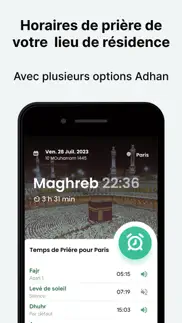 muslim: heure de prière, qibla iPhone Captures Décran 1