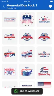 memorial day usa wastickers iPhone Captures Décran 4