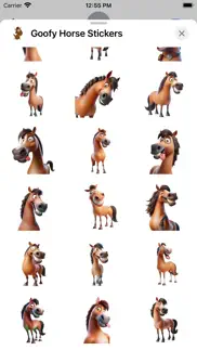 goofy horse stickers iphone capturas de pantalla 2