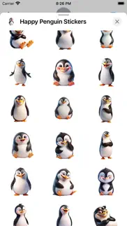 happy penguin stickers iPhone Captures Décran 2