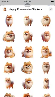 happy pomeranian stickers iphone images 1