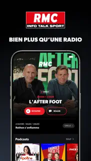 rmc radio: podcast, actu, foot iPhone Captures Décran 1