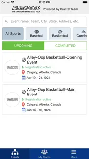 alley-oop basketball canada iPhone Captures Décran 1