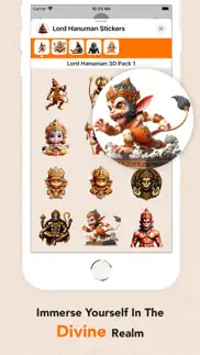lord hanuman 3d stickers iPhone Captures Décran 4