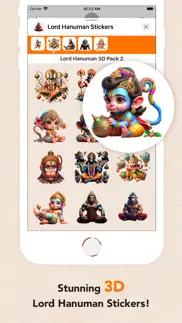 lord hanuman 3d stickers iPhone Captures Décran 2