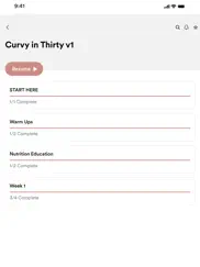 curvy in thirty iPad Captures Décran 3