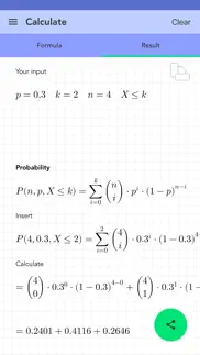 solving binomial distribution iphone images 2