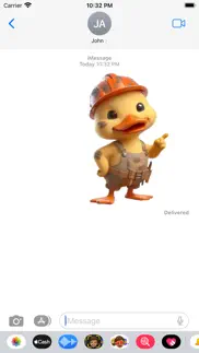 construction duckling stickers iphone resimleri 4