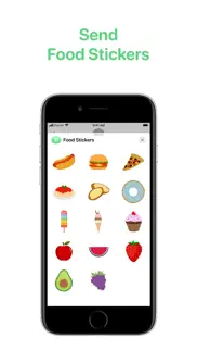 food stickers for imessage iPhone Captures Décran 1