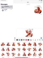 loopy lobster stickers iPad Captures Décran 2