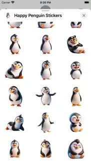 happy penguin stickers iPhone Captures Décran 3