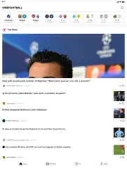 onefootball noticias de fútbol ipad capturas de pantalla 1