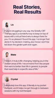 sintelly: cbt therapy chatbot iphone images 4