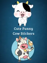 cute funny cow strickers iPad Captures Décran 1