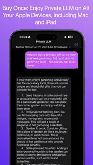 Private LLM - Local AI Chatbot iphone bilder 3