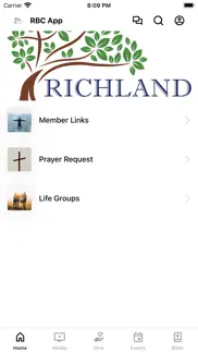 richland church va iPhone Captures Décran 1