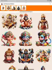 lord hanuman 3d stickers iPad Captures Décran 2