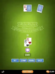 blackjack 21 - offline ipad capturas de pantalla 2