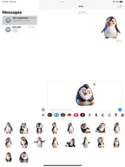 happy penguin stickers iPad Captures Décran 2